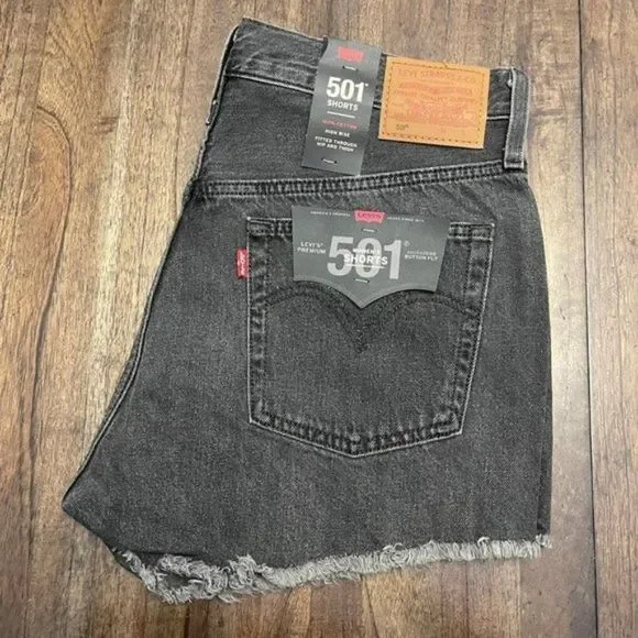 Levi's Premium | 501 Original High Rise Shorts - Picture 6 of 12